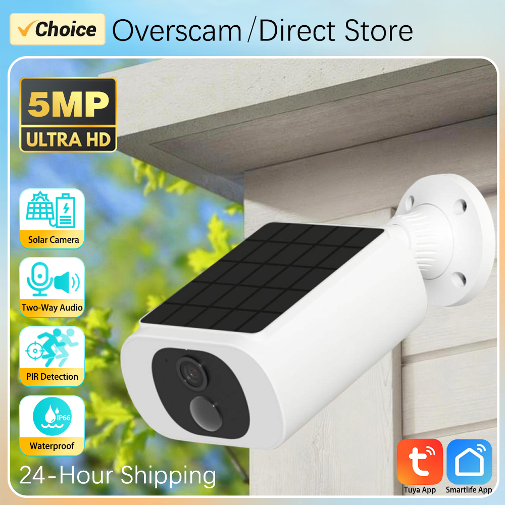 Outdoor Lighting And Camera - 5MP Tuya Smartlife Outdoor Solar Battery