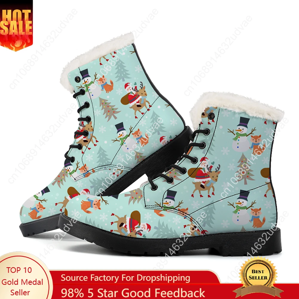Outdoor Lighting Quality - Christmas Plush Boots Mens Womens Teenager