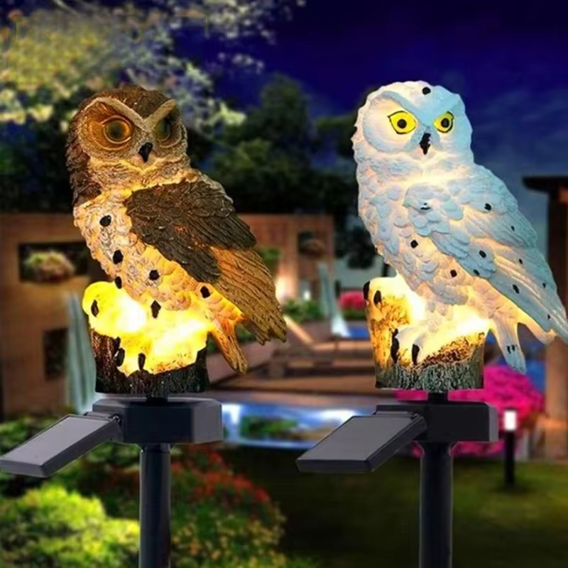 Solar light owl animal sculptu - Outdoor Lighting Effects recensione e prezzo