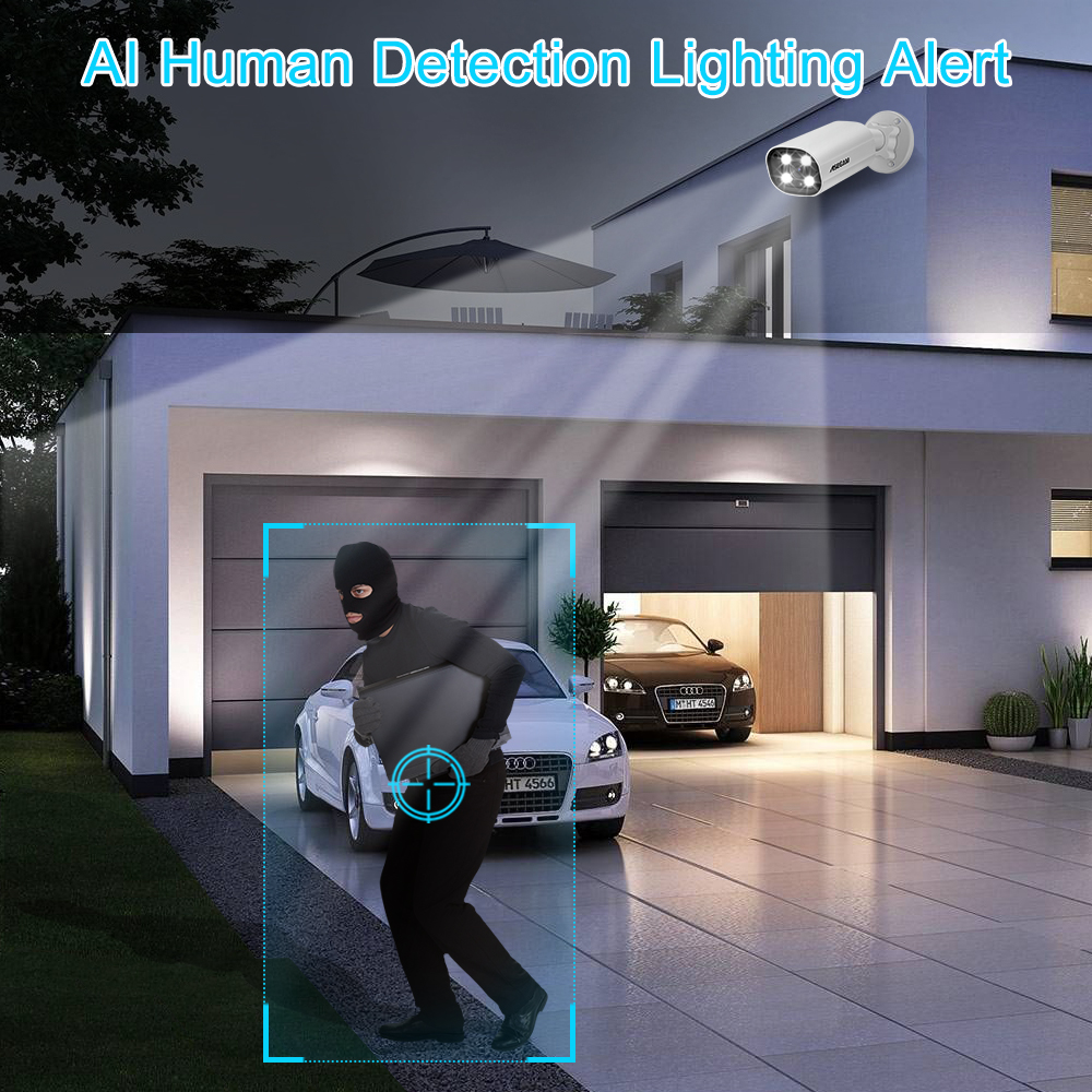 ASECAM 8MP POE IP Camera 4K 15 - Outdoor Lighting Mains Powered recensione e prezzo