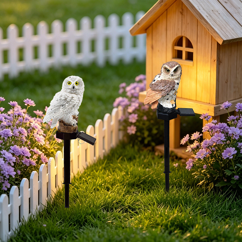 Owl Solar Light, Resin Owl Gro - Outdoor Lighting Quality recensione e prezzo