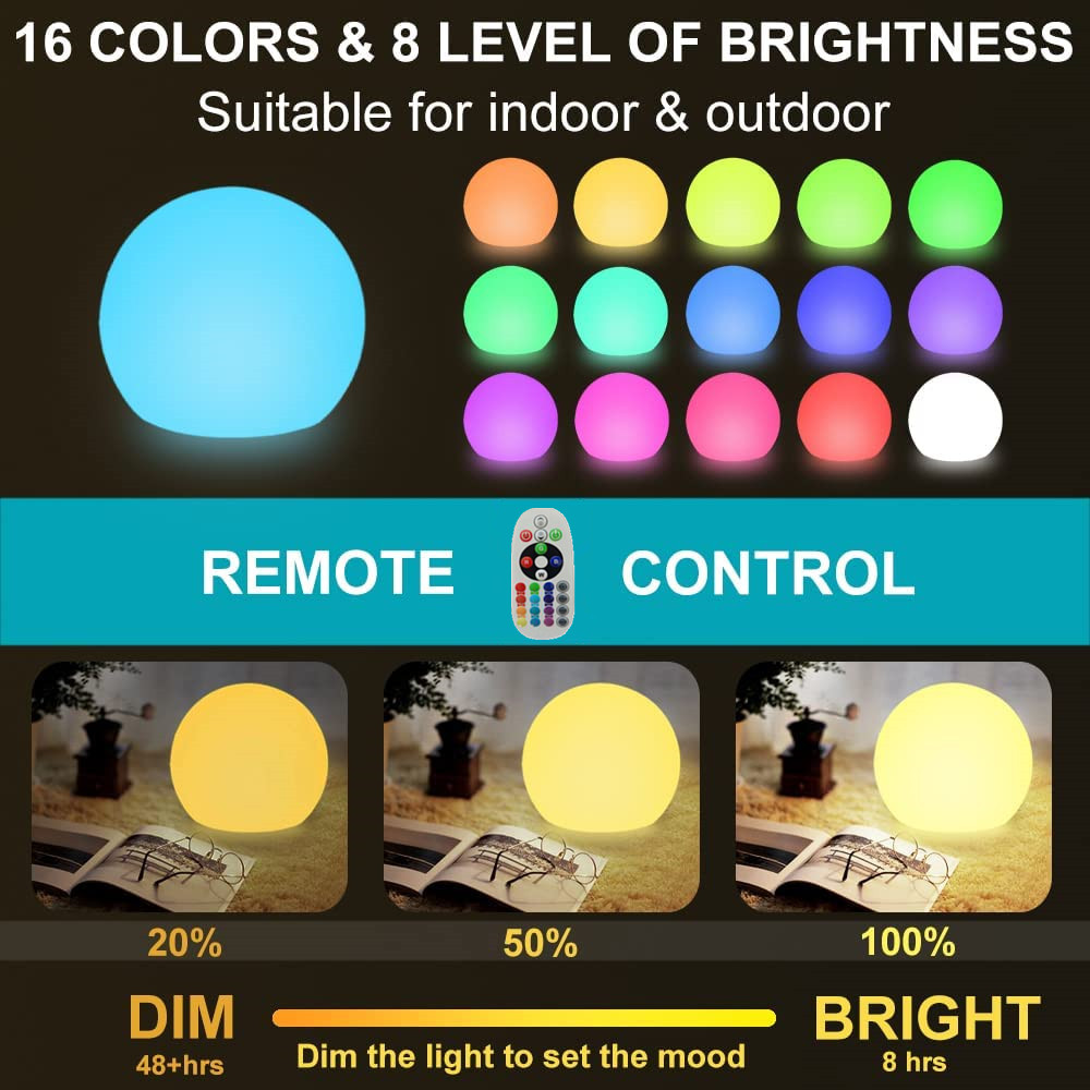 Rechargeable LED Glowing Ball  - Outdoor Lighting Effects recensione e prezzo