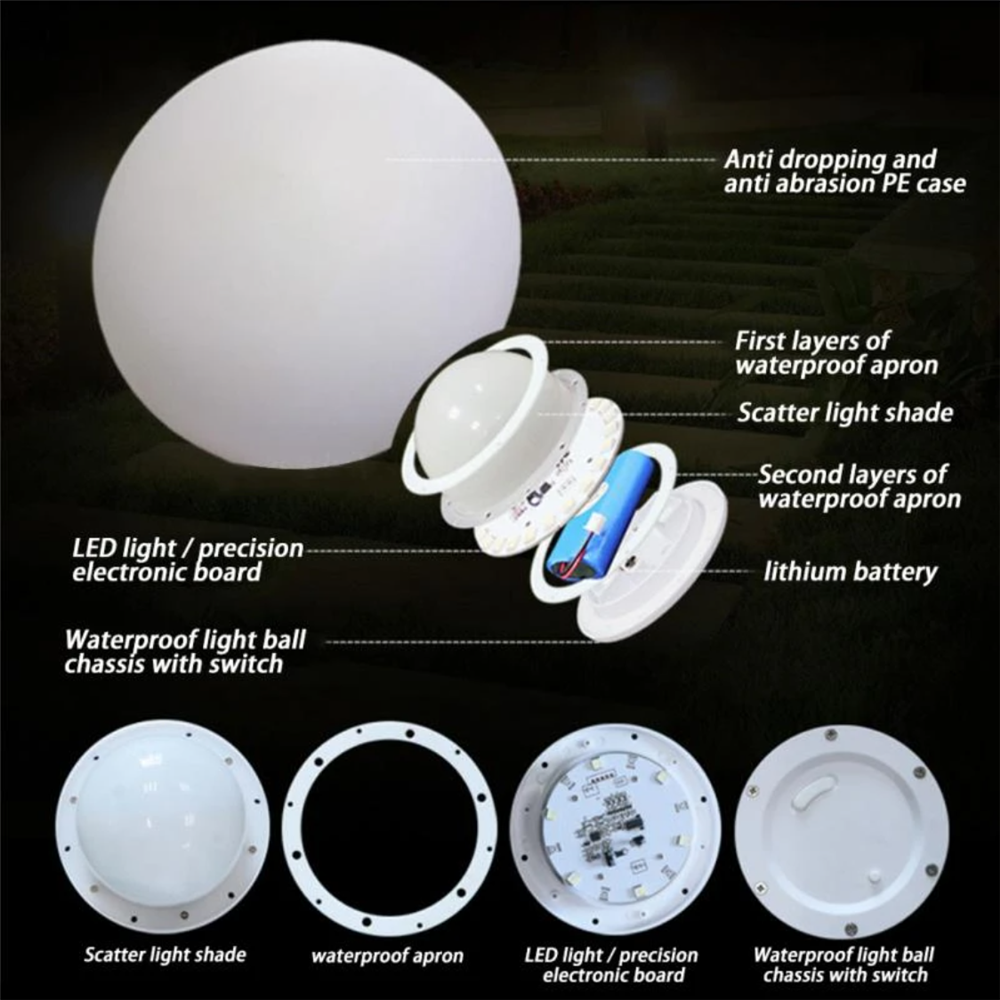 Rechargeable LED Glowing Ball  - Outdoor Lighting Effects recensione e prezzo