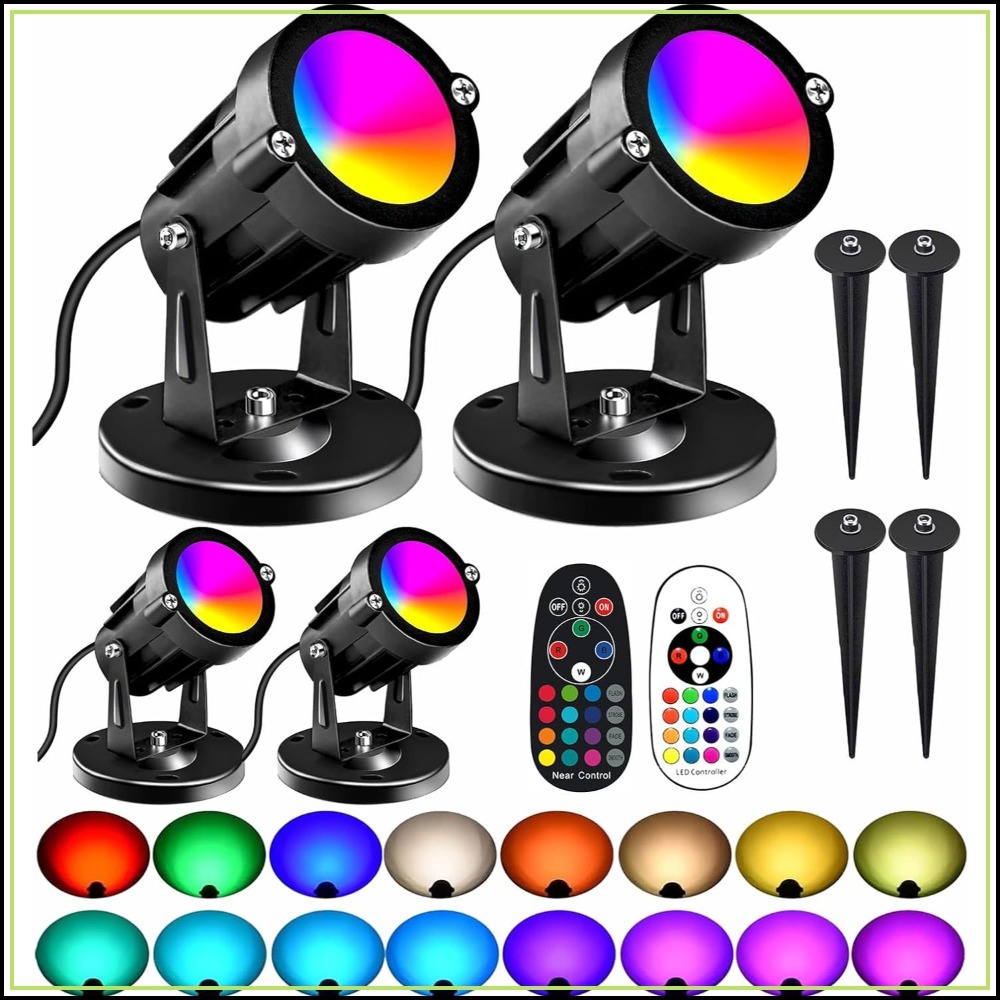 RGBW 8W LED Spotlight with Rem - Outdoor Lighting Landscape recensione e prezzo