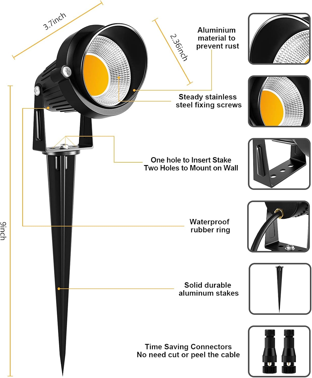 10W LED Landscape Lights with  - Outdoor Lighting Landscape recensione e prezzo