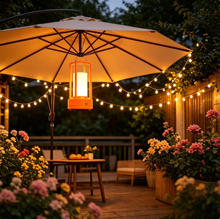 Modern Orange Cage Table Lamp  - Outdoor Lighting Lamps recensione e prezzo