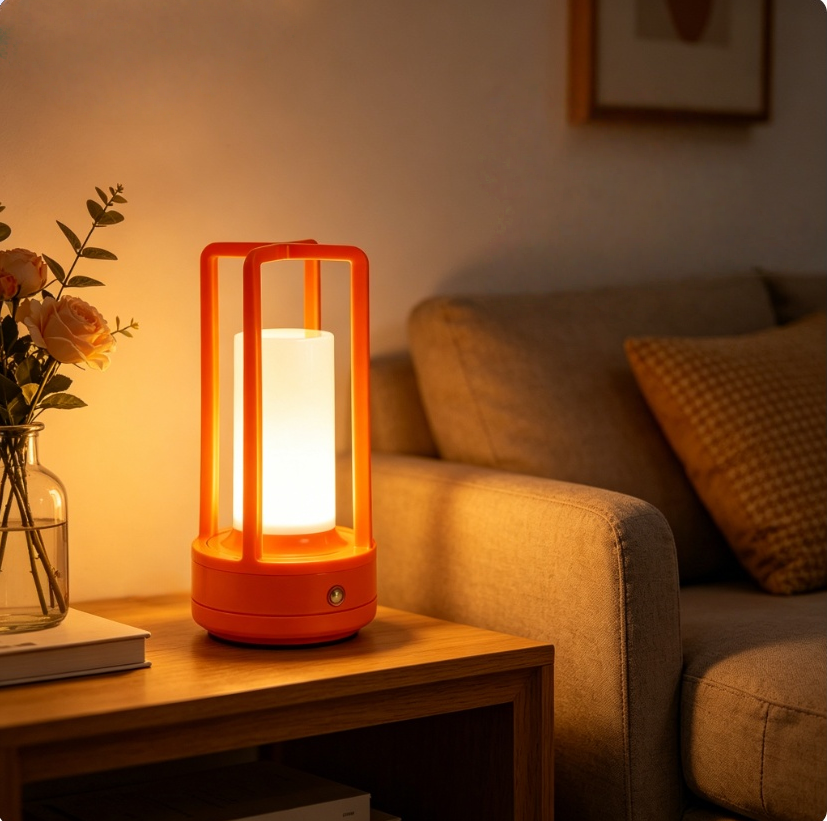 Modern Orange Cage Table Lamp  - Outdoor Lighting Lamps recensione e prezzo