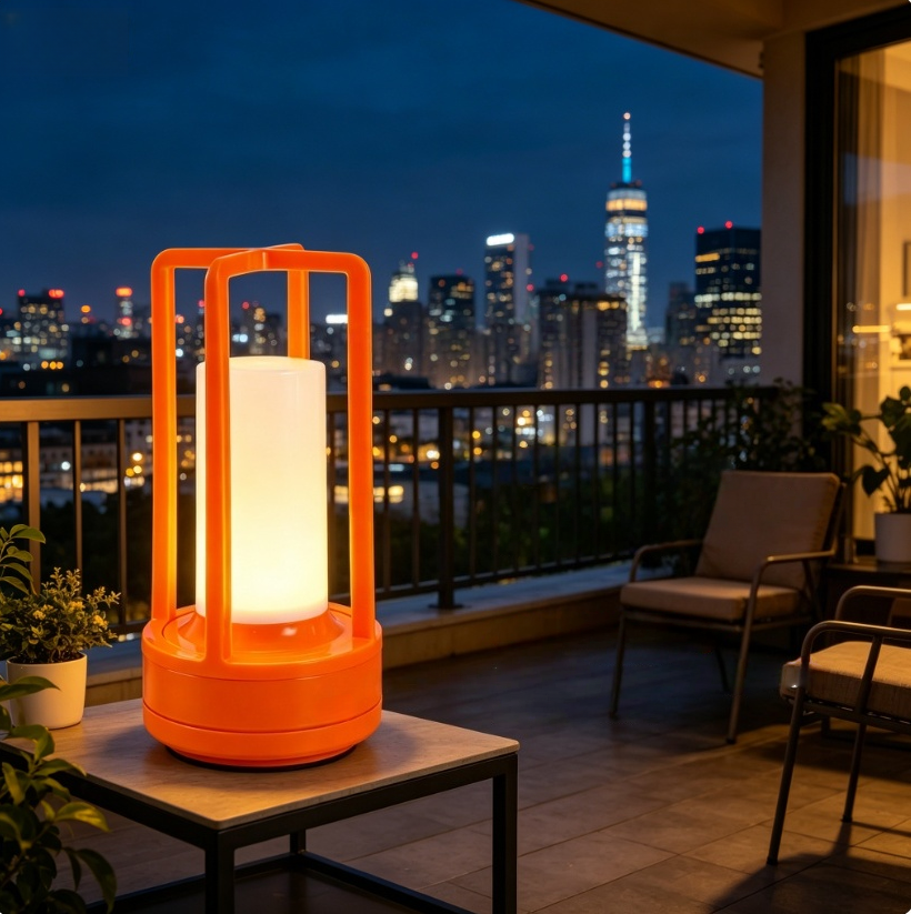 Modern Orange Cage Table Lamp  - Outdoor Lighting Lamps recensione e prezzo