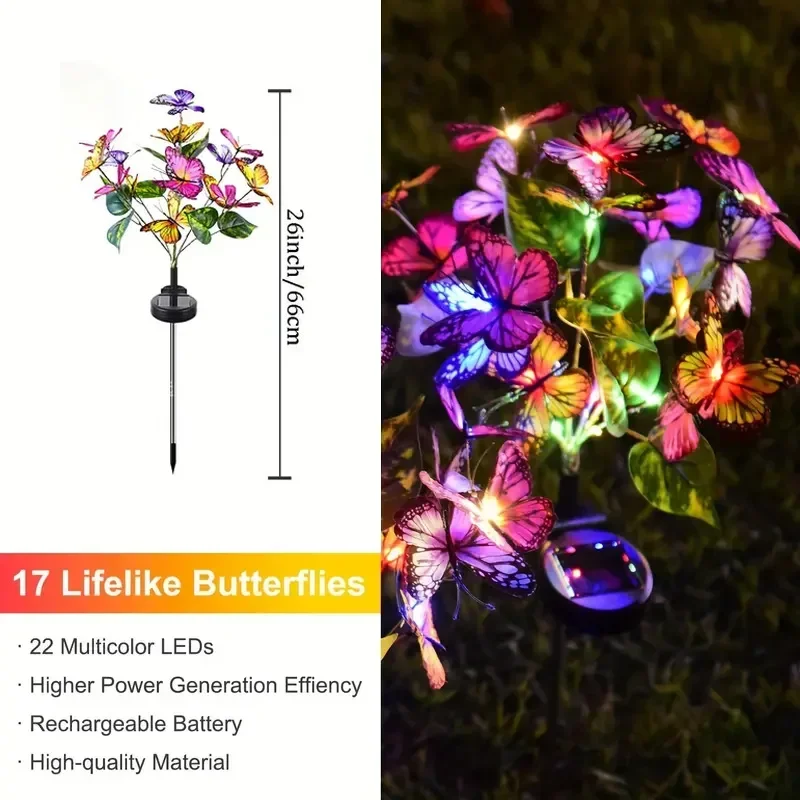 Solar LED Butterfly Garden Lig - Outdoor Lighting Effects recensione e prezzo