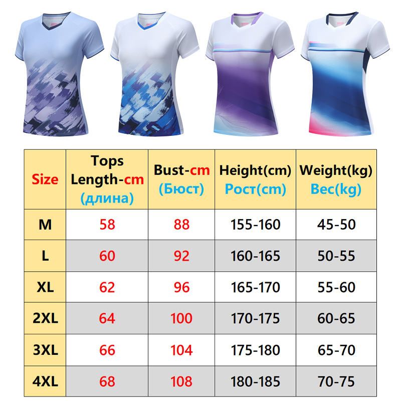 Badminton Shirts Women 3D Prin - Outdoor Lighting Jersey recensione e prezzo