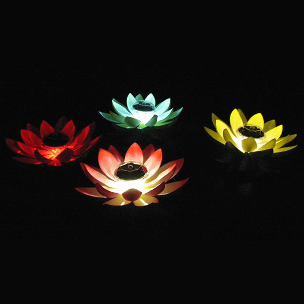 2Pcs Solar Lotus Lamp Floating - Outdoor Lighting Lamps recensione e prezzo