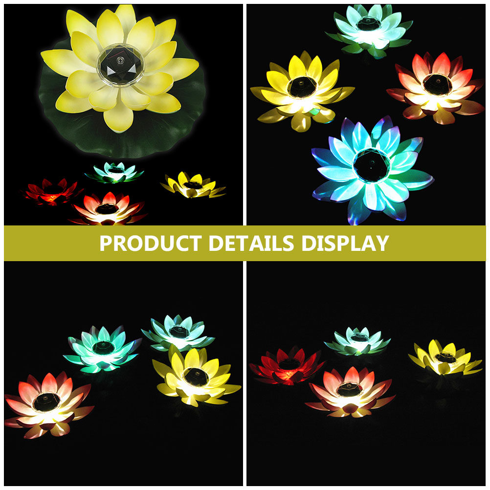 2Pcs Solar Lotus Lamp Floating - Outdoor Lighting Lamps recensione e prezzo