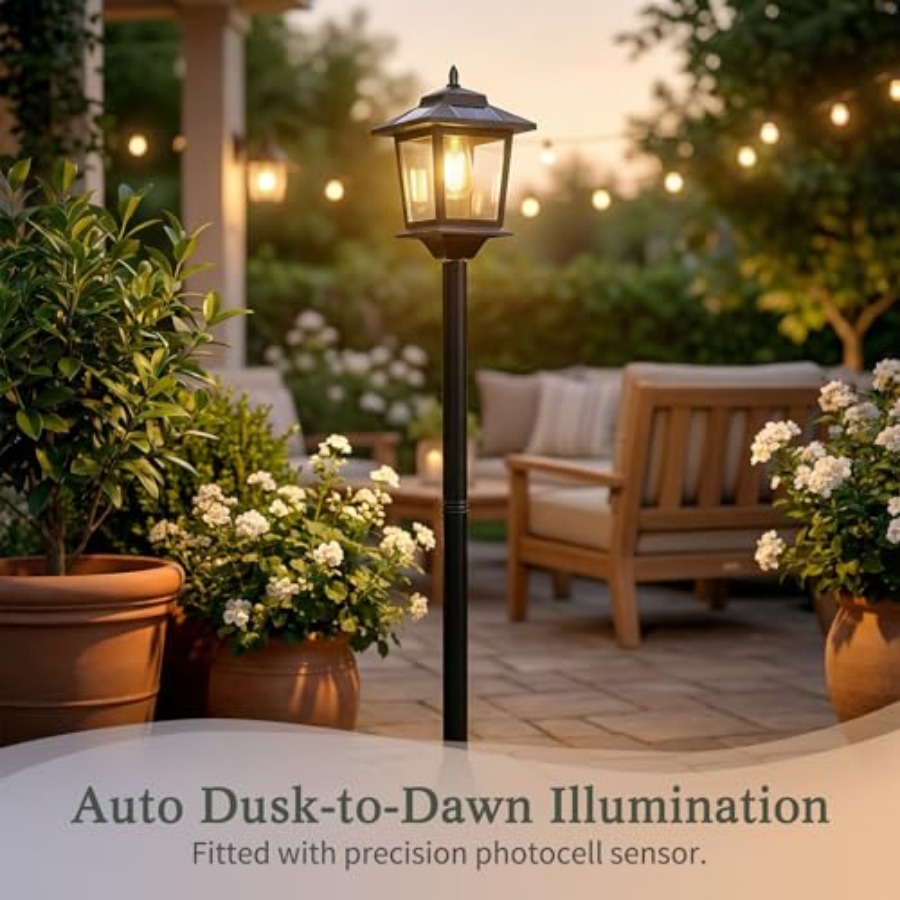 Outdoor Solar Post Lights, 2-P - Outdoor Lighting Lamps recensione e prezzo
