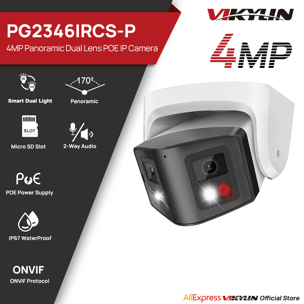 Vikylin 4MP Panoramic Smart Du - Outdoor Lighting Mains Powered recensione e prezzo