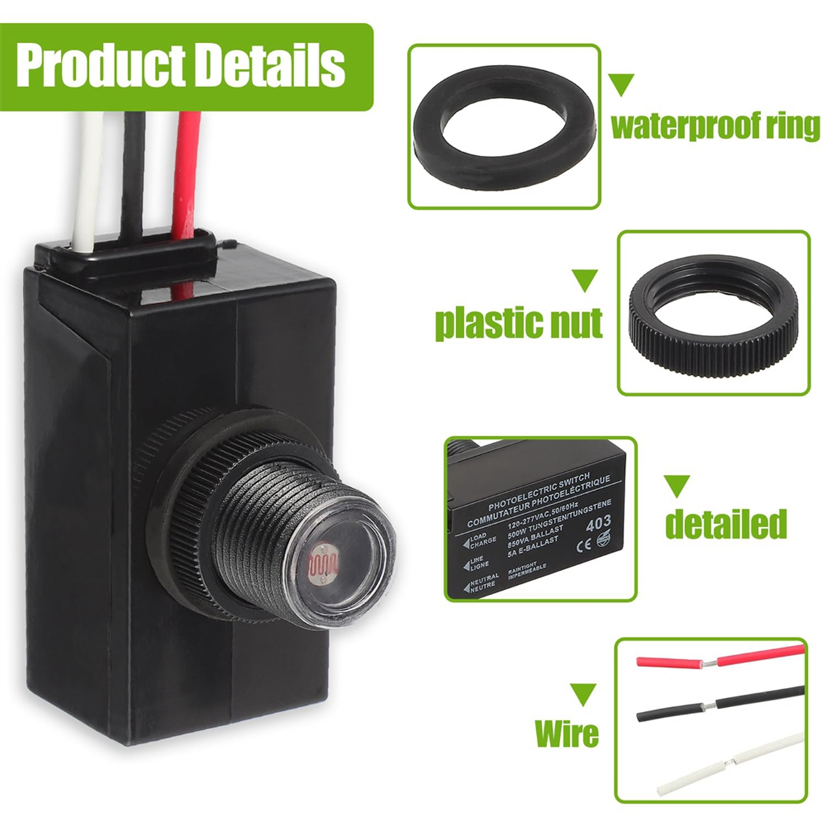 ABNJ Dusk to Dawn Sensor for O - Outdoor Lighting Switch recensione e prezzo