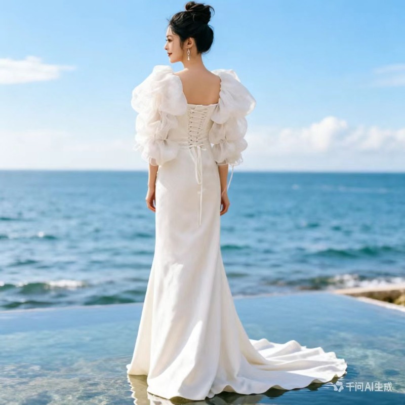 French Light Wedding Dress wit - Outdoor Lighting Jersey recensione e prezzo