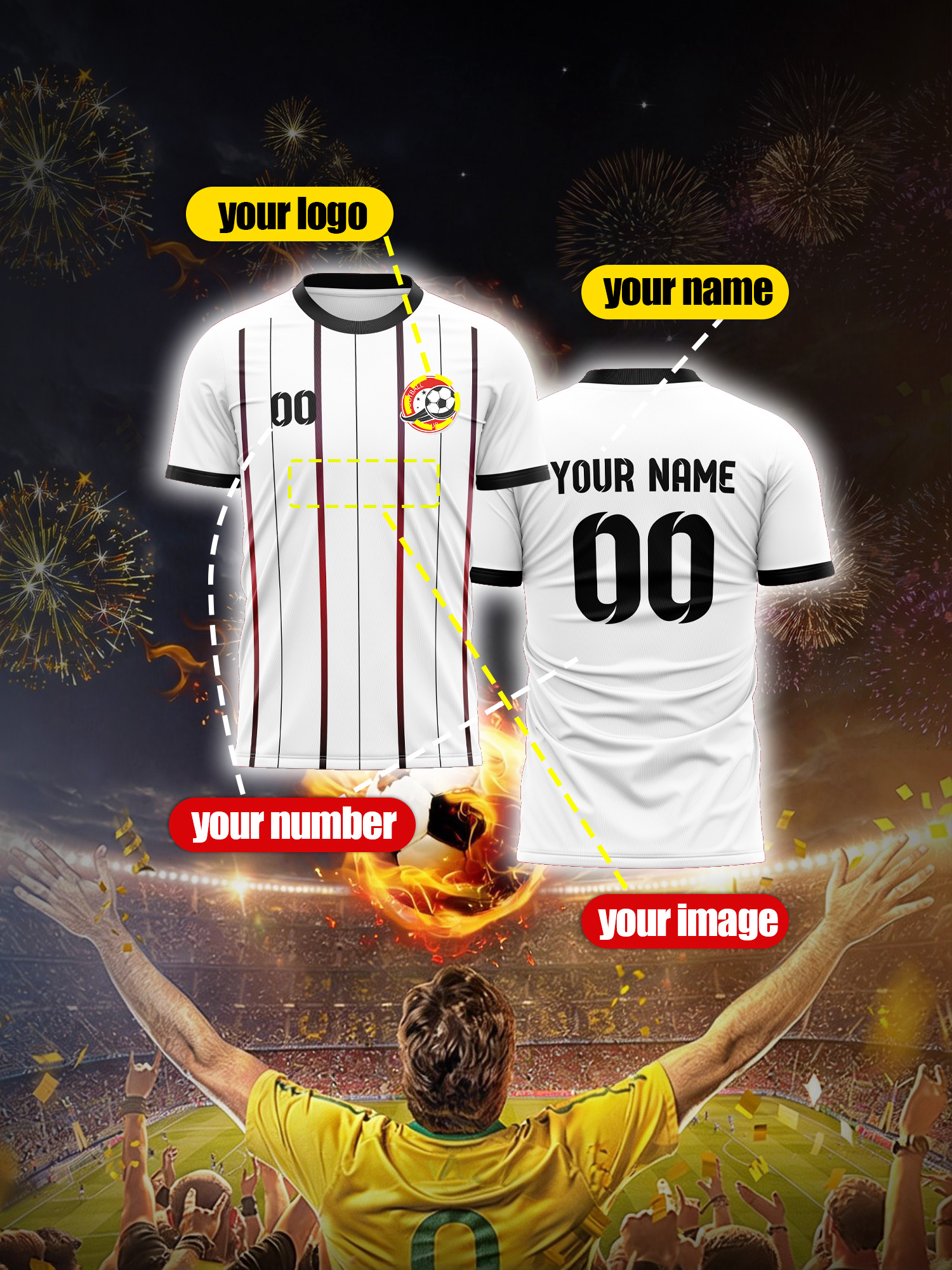 Custom Image Number Name Socce - Outdoor Lighting Jersey recensione e prezzo