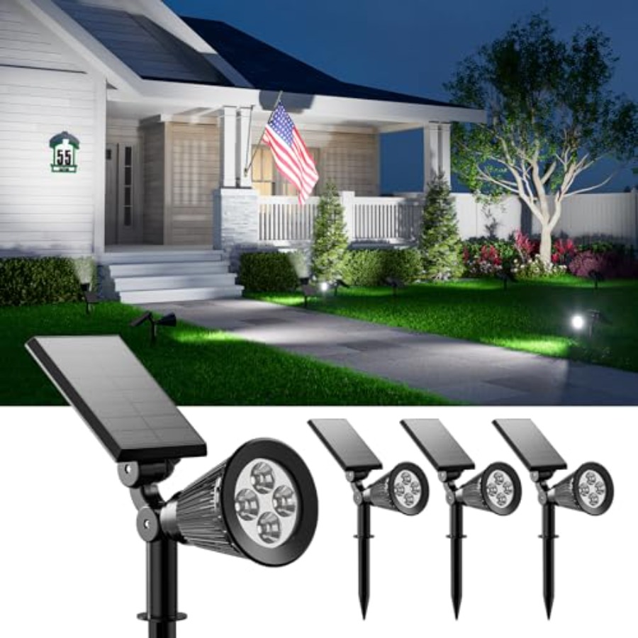 Solar Spotlights Outdoor Water - Outdoor Lighting Landscape recensione e prezzo