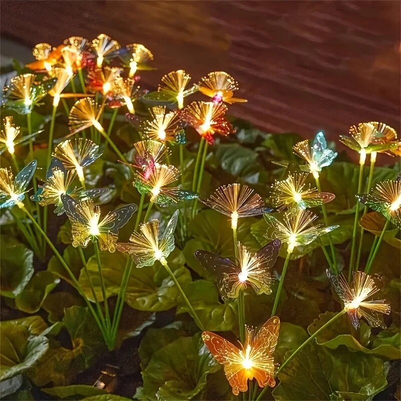 1PC 6-Head LED Solar Fiber Opt - Outdoor Lighting Yard Ideas recensione e prezzo