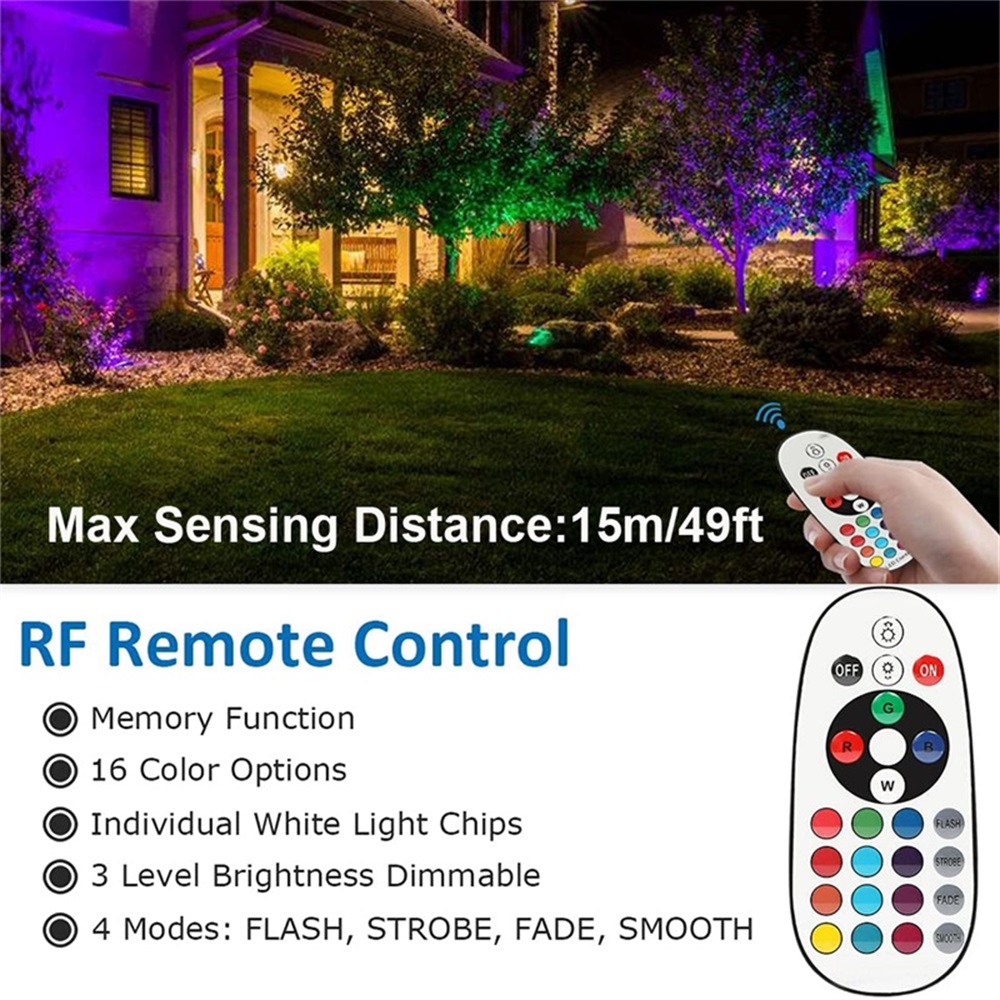 RGBW Landscape Lighting 10W wi - Outdoor Lighting Landscape recensione e prezzo