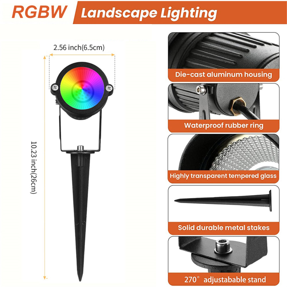 RGBW Landscape Lighting 10W wi - Outdoor Lighting Landscape recensione e prezzo