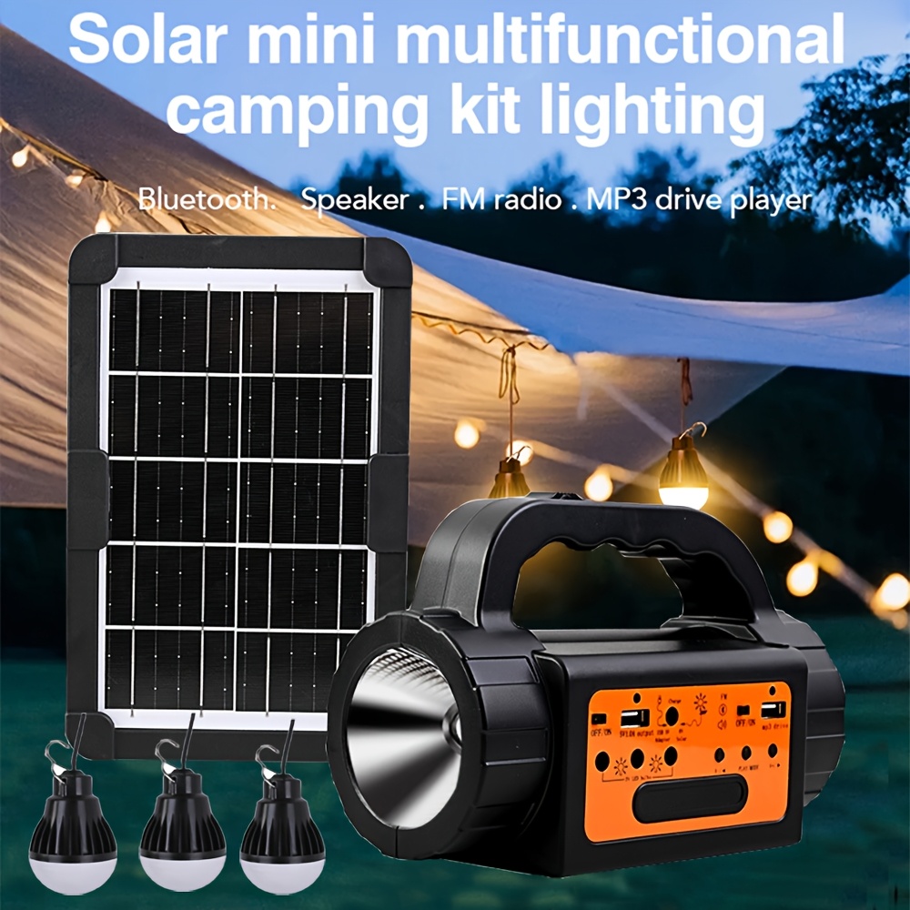 Solar Rechargeable Camping Lig - Outdoor Lighting Switch recensione e prezzo
