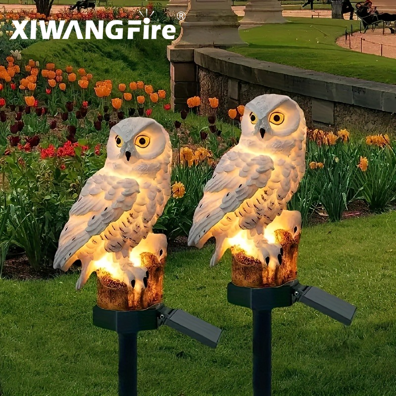 Solar Owl Statue Garden Light  - Outdoor Lighting Quality recensione e prezzo