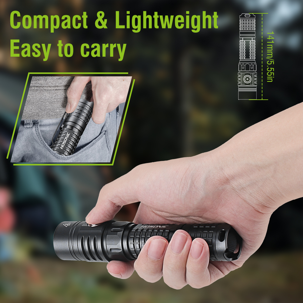 HOSONIC EC16 EDC Flashlight 17 - Outdoor Lighting Switch recensione e prezzo