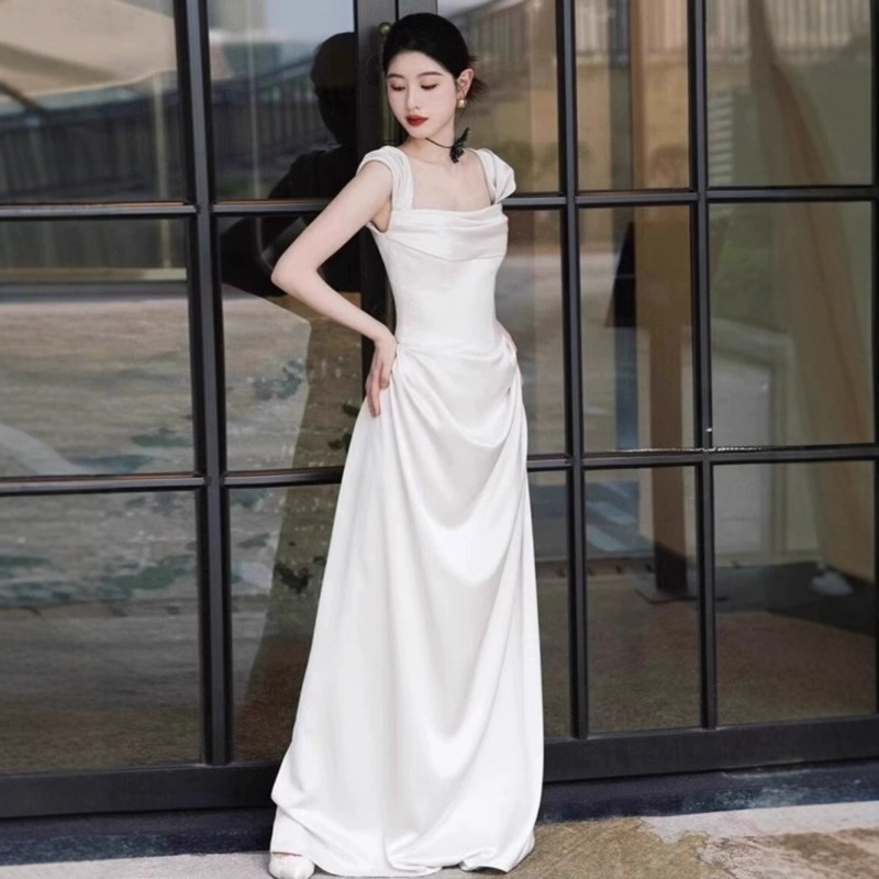 French Satin Light Wedding Dre - Outdoor Lighting Jersey recensione e prezzo