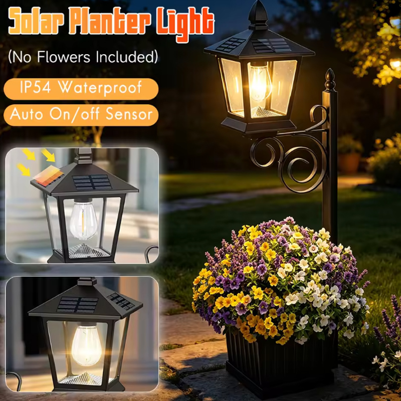2-in-1 Solar Garden Planter La - Outdoor Lighting Lamps recensione e prezzo