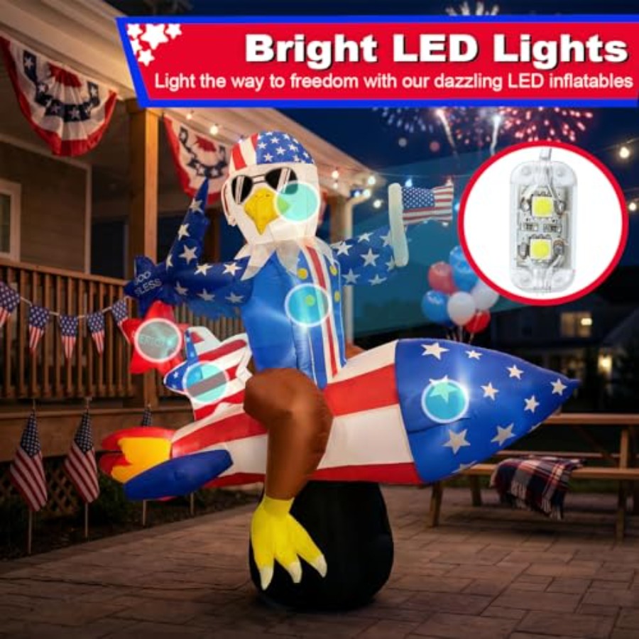 Outdoor 6ft inflatable America - Outdoor Lighting Effects recensione e prezzo