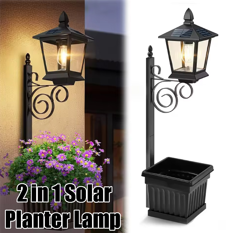 Solar Powered 2-in-1 Flower Po - Outdoor Lighting Lamps recensione e prezzo