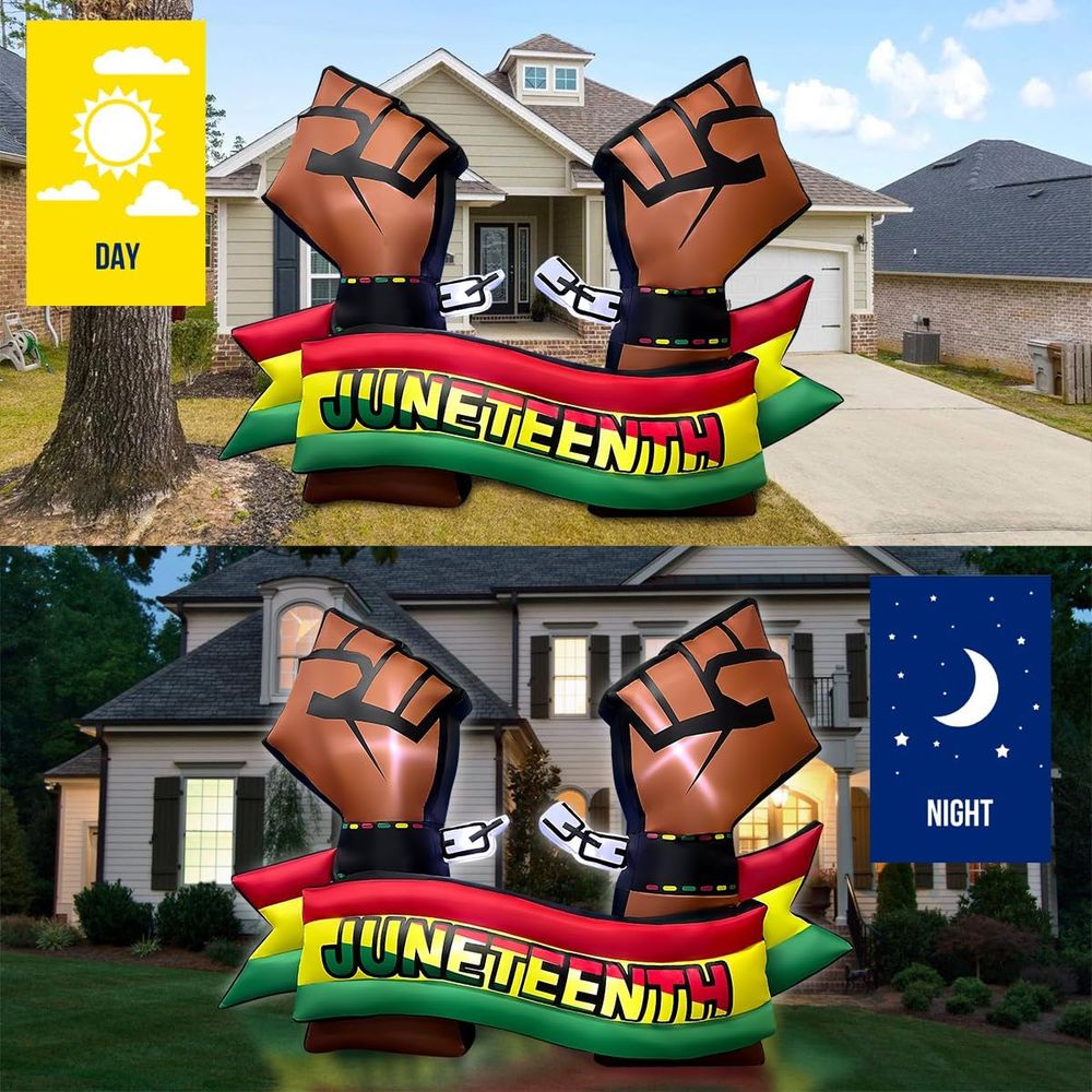 6.5FT Long Juneteenth Iatables - Outdoor Lighting Effects recensione e prezzo