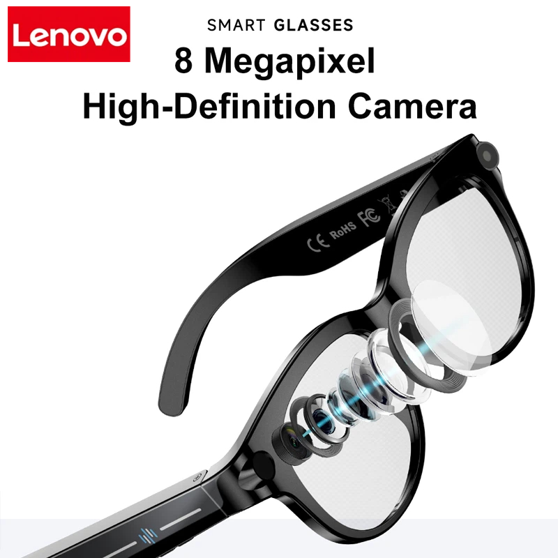 Lenovo AI Smart Glasses 8K HD  - Outdoor Lighting And Camera recensione e prezzo