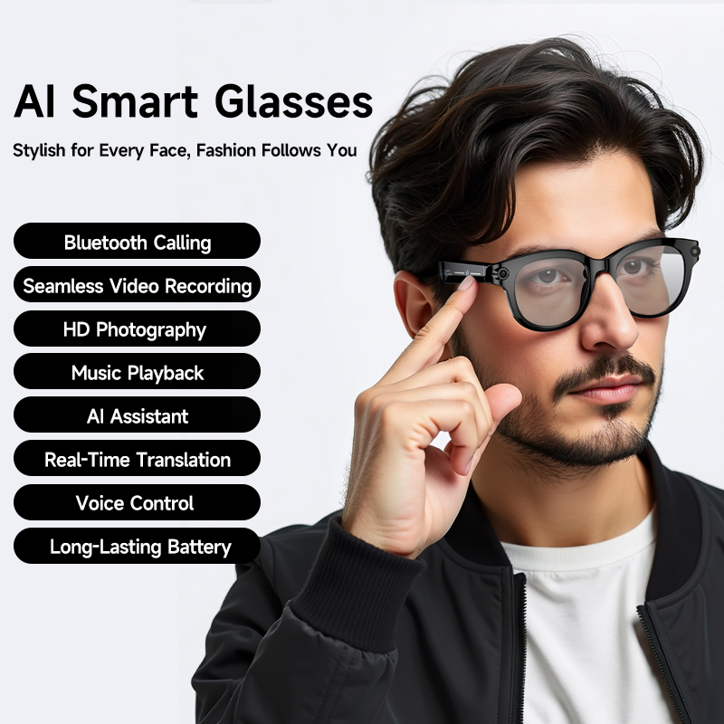 Lenovo AI Smart Glasses 8K HD  - Outdoor Lighting And Camera recensione e prezzo