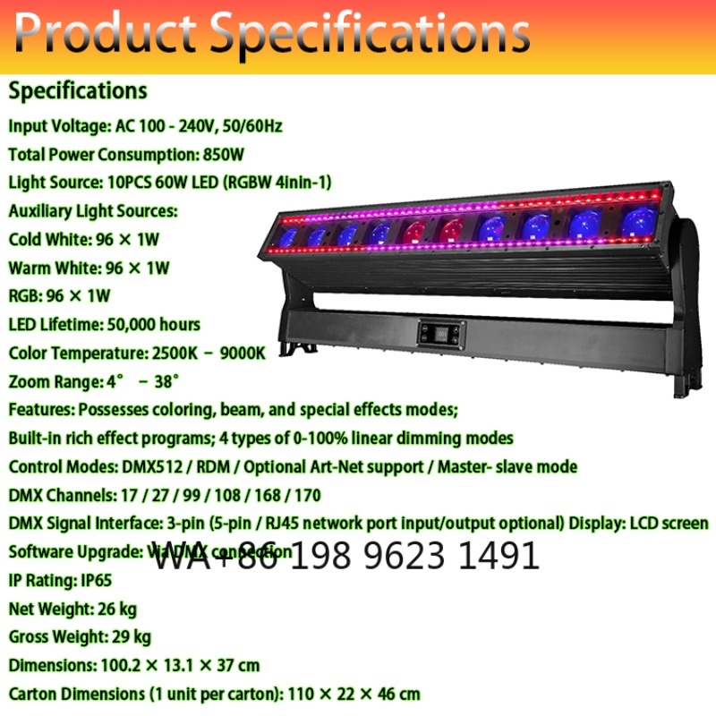 10Head 60W RGBW IP65 Waterproo - Outdoor Lighting Effects recensione e prezzo