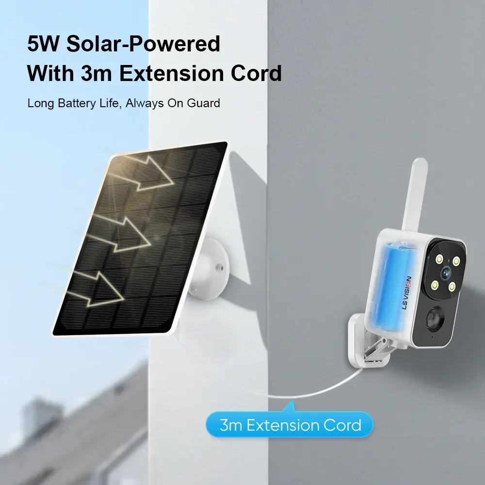 LS VISION Outdoor Solar Camera - Outdoor Lighting And Camera recensione e prezzo