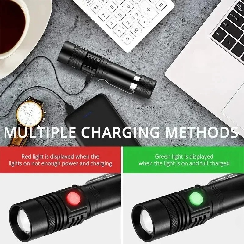 T6 LED Rechargeable Flashlight - Outdoor Lighting Guide recensione e prezzo