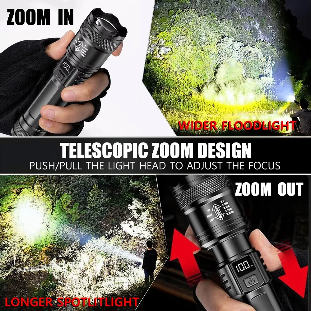 Rechargeable LED Flashlight Zo - Outdoor Lighting Quality recensione e prezzo