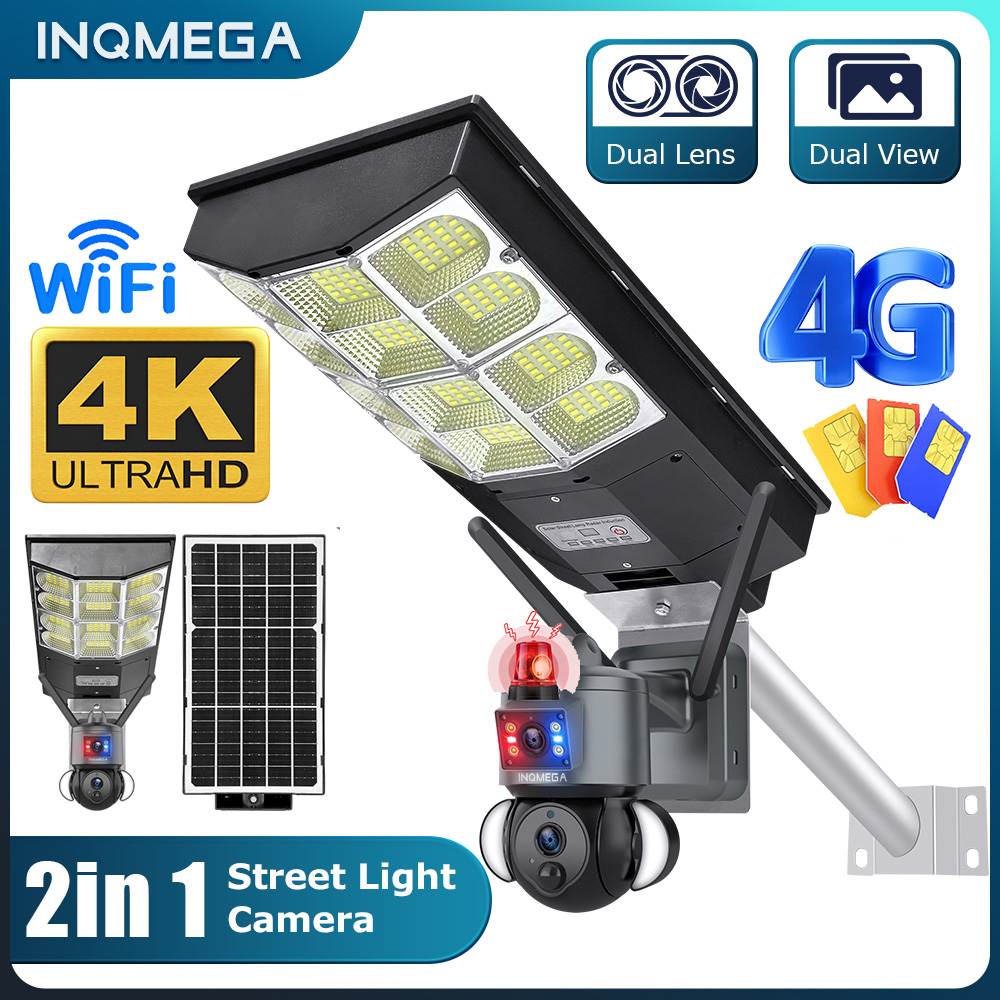 INQMEGA 4K Solar Powered Camer - Outdoor Lighting And Camera recensione e prezzo
