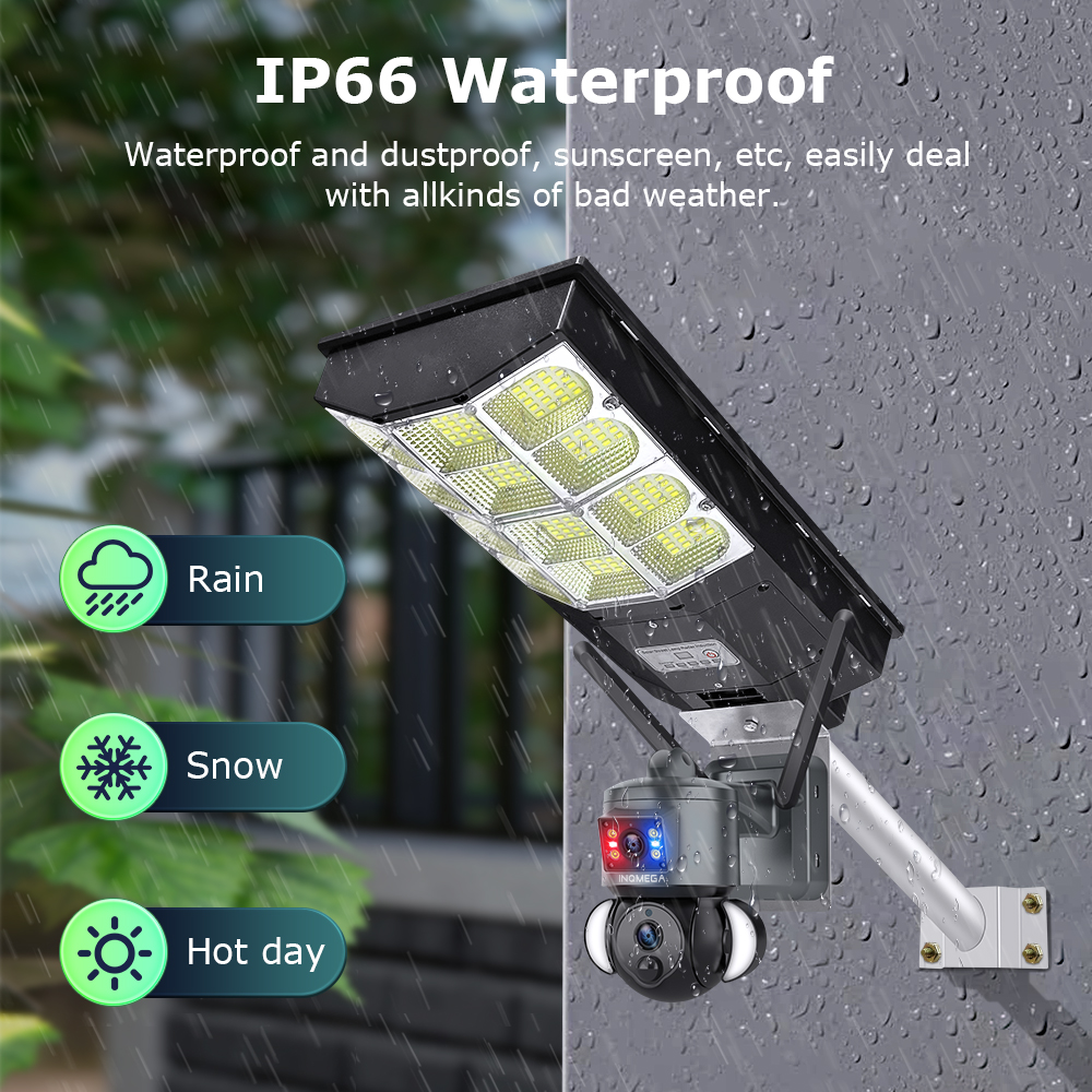 INQMEGA 4K Solar Powered Camer - Outdoor Lighting And Camera recensione e prezzo