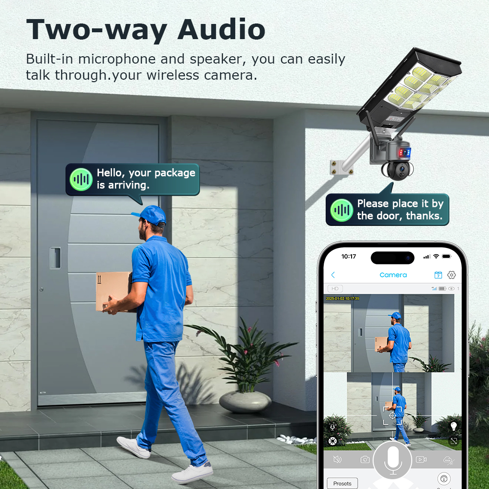INQMEGA 4K Solar Powered Camer - Outdoor Lighting And Camera recensione e prezzo