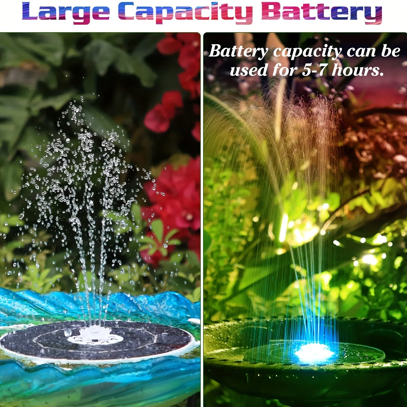 6.5W LED Solar Fountain Pump w - Outdoor Lighting Effects recensione e prezzo